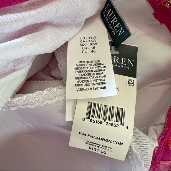 Lauren Ralph Lauren One Piece Swimsuit‎ Size 16W NWT - Picture 6 of 6